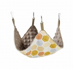Hamak dla gryzoni 30x30 cm honey + cappucino minky