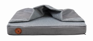 Orthopedic mattress with cave Luna gray
