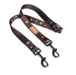 Double dog leash splitter 2,5cm - stars