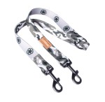 Double dog leash splitter 2 cm - military