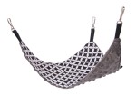 Triangular hammock for rodents stars + gray minky
