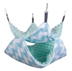 Double-story hammock zigzag + mint minky
