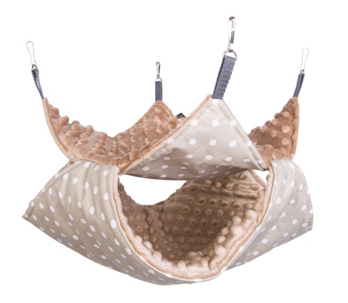HAMAK PIĘTROWY LAUREN DESIGN BRĄZOWE GROSZKI.jpg