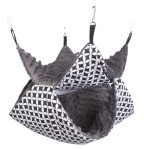 Double-story hammock stars + gray minky