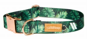 Collar with buckle L forest GOLD