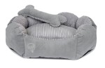 Bed Diana 55 x 50 cm gray velvet