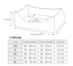 Pokrowiec do kanapy CEZAR 110cm x 90cm granatowa pikowana