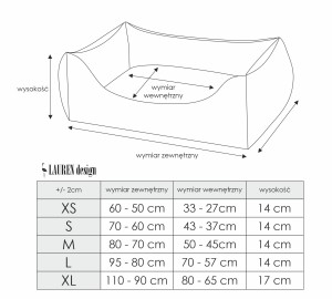 Pokrowiec do kanapy CEZAR 95cm x 80cm granatowa pikowana