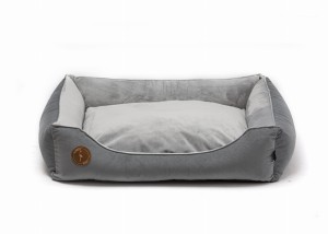 Sofa CEZAR 60cm x 50cm gray velvet