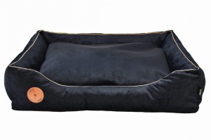 Sofa CEZAR black velvet