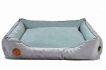 Sofa CEZAR silver velvet + mint