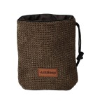 Tread bag 15cm x 13cm brown structure