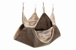 Double-story hammock brown structure + cappuccino minky
