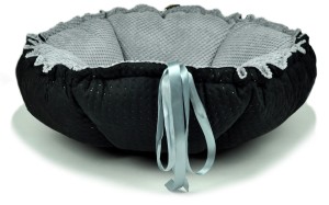 Bed DAISY tufted black