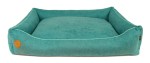 Sofa CEZAR 60cm x 50cm tufted turquoise