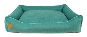 Sofa CEZAR 60cm x 50cm tufted turquoise