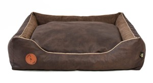 Sofa CEZAR brown + brown structure