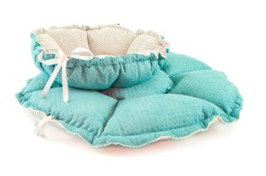 Bed DAISY 65cm tufted turquoise