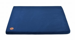 Materac DEMI COMFORT 100 x 80 x 5cm granatowy pikowany w karo