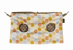 Double Feeder for rodents and rabbits honey + cappuccino minky